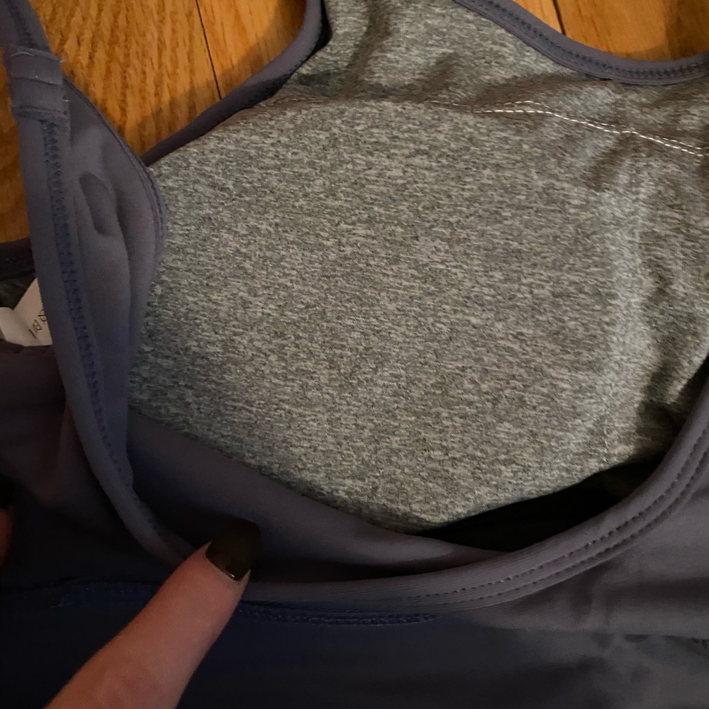 Blue Workout Top/Bra - Picture 4 of 6